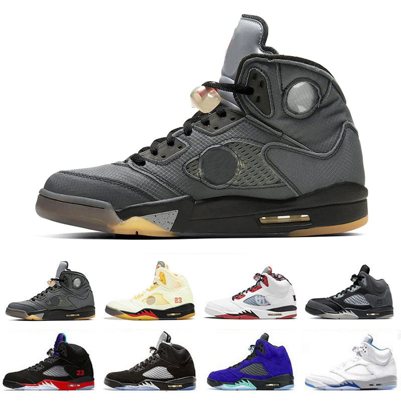 

Jumpman 5 5s mens basketball shoes sneakers suede BMetallic Horizon Flight Black Metallic Silver Jade Horizon Anthracite Quai 54 men outdoor trainers sports shoe, Pay for box