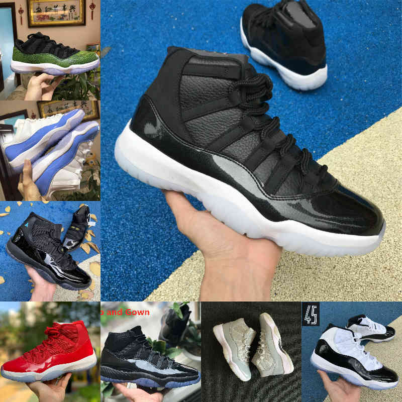 

2021 Jubilee Pantone Bred 11 11s Basketball Shoes 25th Anniversary Space Jam Gamma Blue Easter Concord 45 COOL GREY Low Columbia White Red Sneakers L1, M304