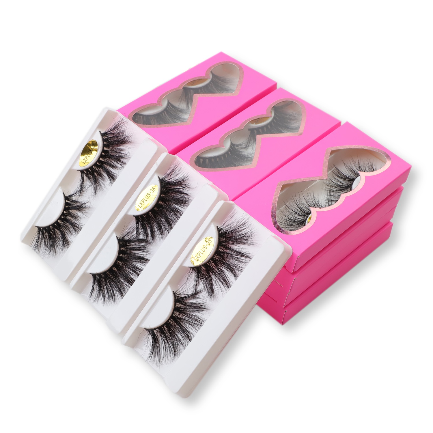 

25mm 100% Real Mink Eyelashes Dramatic Long Thick Lashes Makeup Full Strip Lash Fluffy Multi Styles False Eyelash Reusable Faux Cils