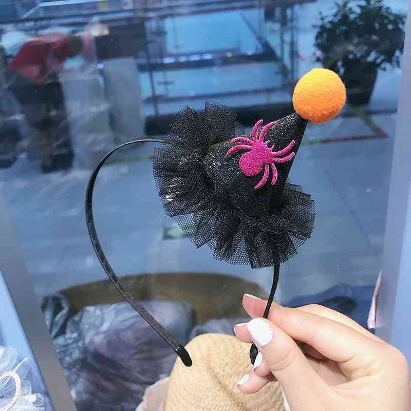 

party Cosplay wizard Halloween magic little Pointed Hat Bat demon band hairpin