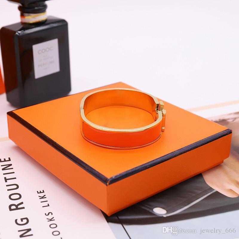 

top quality fine Enamel Rainbow Woman rose gold Bracelet Fashion Bracelets for Man Women Jewelry Bracelet Jewelry Color Optional with BOX classic style