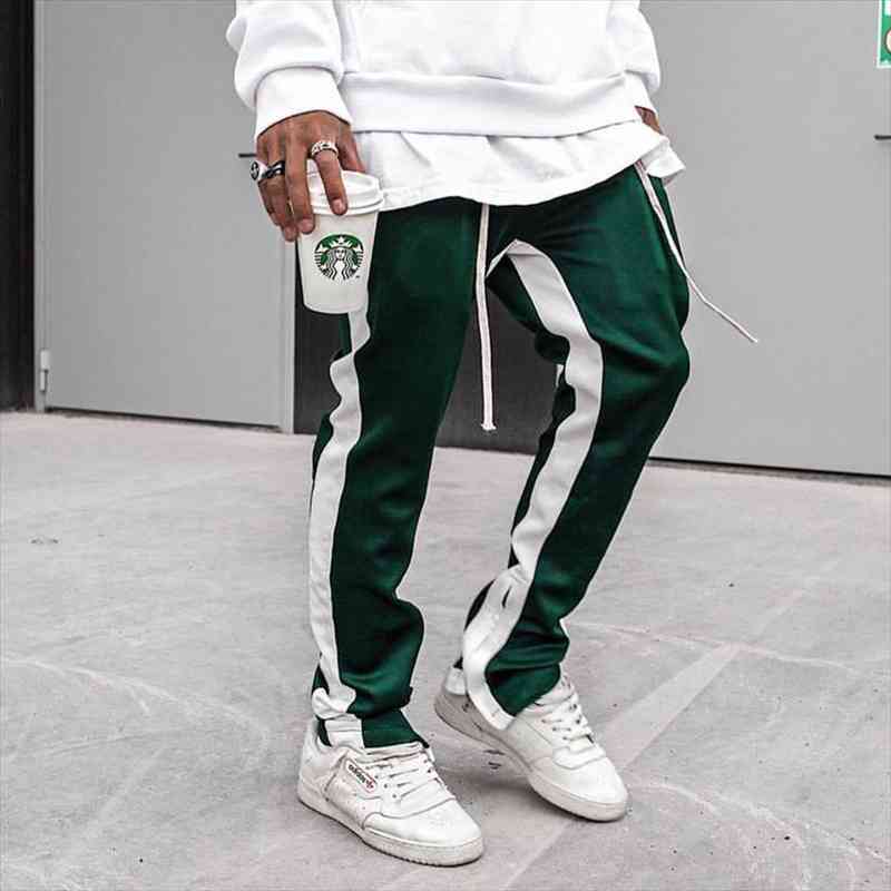 

joggers casual bottoms tracksuit hip women pant hop streetwear skinny trousers jogger sweatpants sportswear track, Black