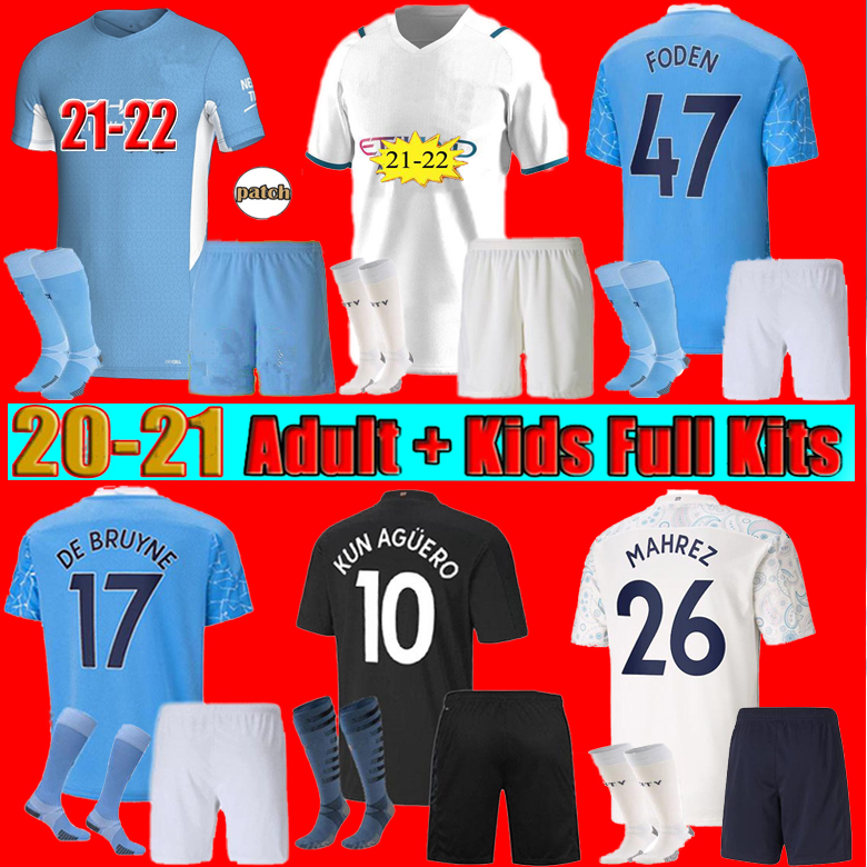 

S-4XL Manchester soccer jerseys 20 21 22 G. JESUS CITY STERLING FERRAN DE BRUYNE foden 2021 2022 football shirts MAN uniform men + kids kit, Black;yellow