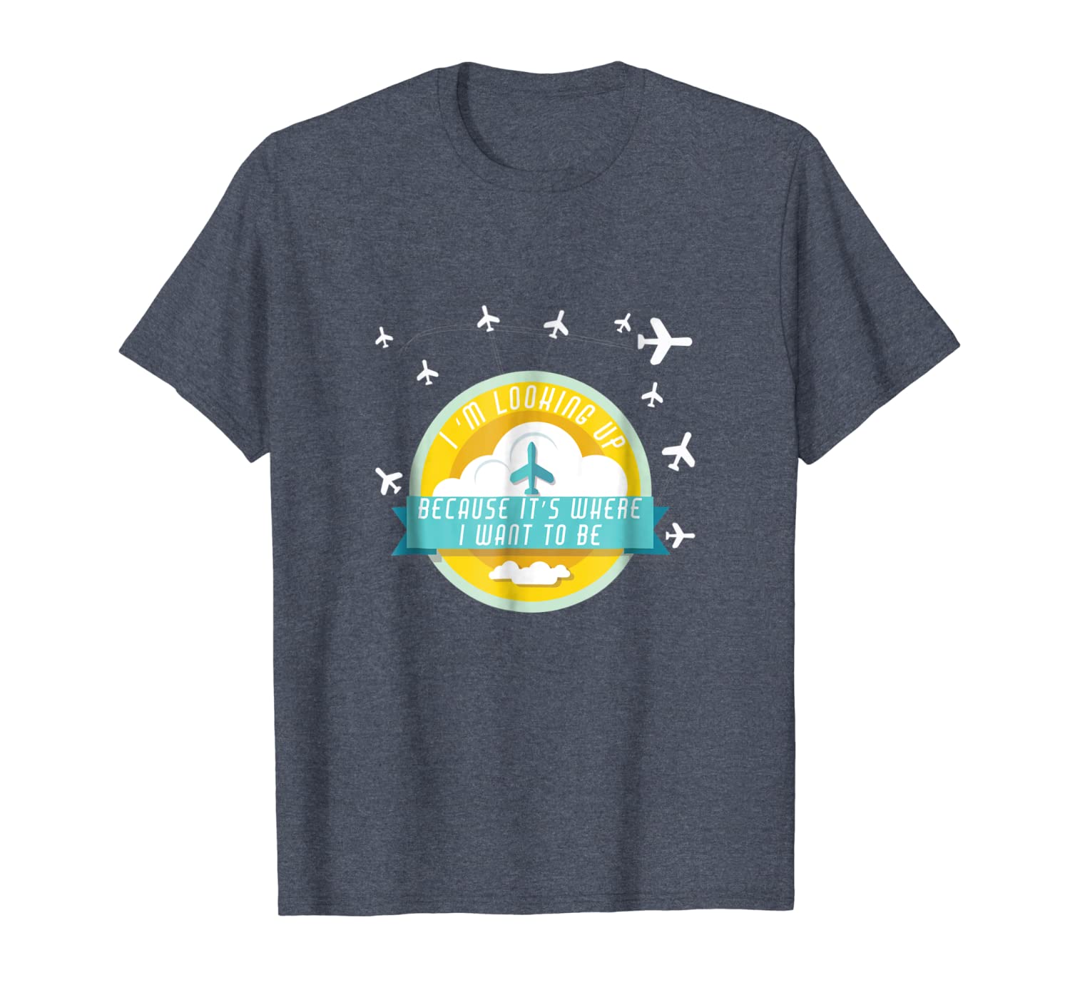 

pilot shirt where i want to be general aviation t-shirt, White;black