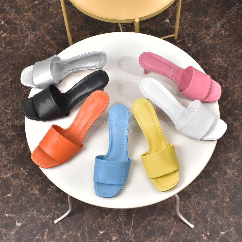 

New product Women Rubber High Heel Slide Sandal Platform Slipper Pink Green Candy Colors Outdoor Beach Slides Slippers Flip Flops, Extra cost