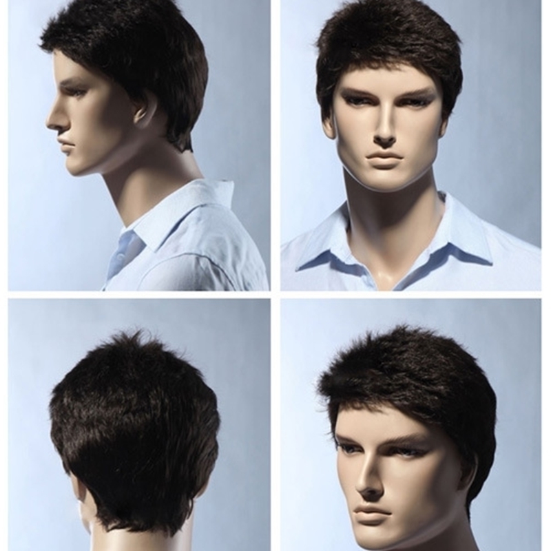

short hair high Men's grade fashion wig, Main color