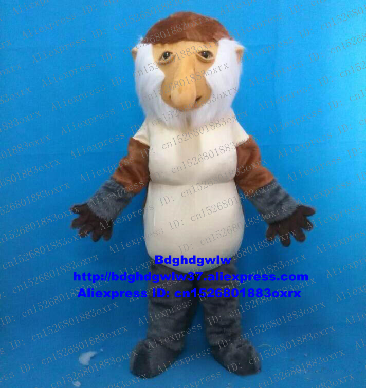 

Mascot Costumes Proboscis Monkey Nobkirelch Nasalis Larvatus Bekantan Mascot Costume Adult Character Marketing Planning Farewell Party zx115, Default color