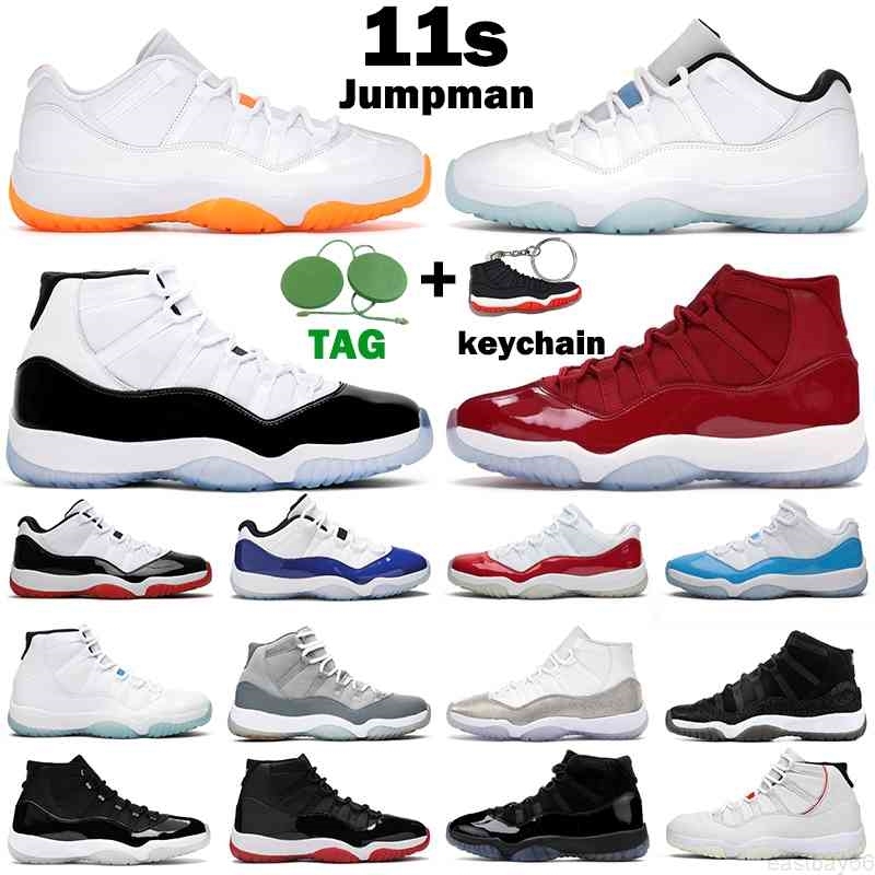 

Mens Basketball Shoes 11s Jumpman 11 Jubilee 25th Anniversary Bred Concord Win Like 96 Cap and Gown Bright Citrus Legend Blue Men Women