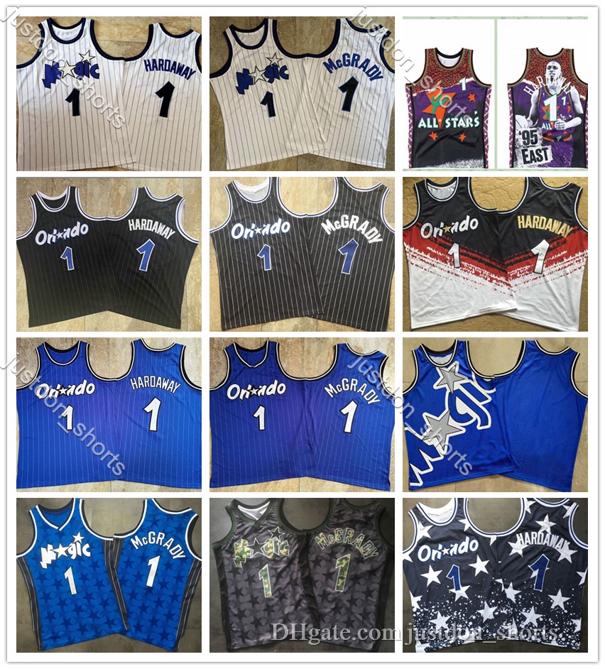 

Men Vintage Tracy McGrady 1 Dense Embroidery Mitchell & Ness Hardwoods Classics Basketball Jersey Shirts Sweatpants, Black;red