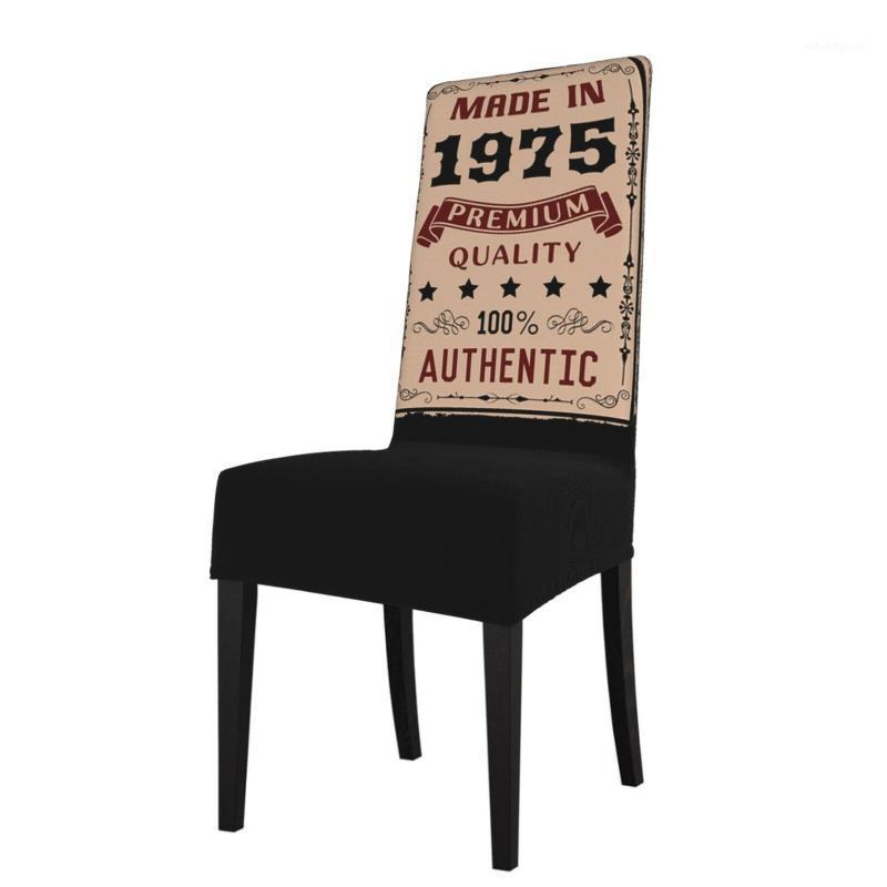 

Premium Authentic Made In 1975 Vintage Born Original Parts Retro Home Office Dining Chair Covers Wedding Decoration