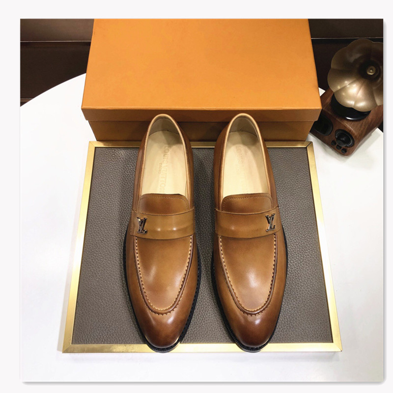 

High quality Formal Dress Shoes For Gentle Luxury Men Genuine Pointed Toe Mens designer Business Oxfords wedding Casual shoess Size 45, Black