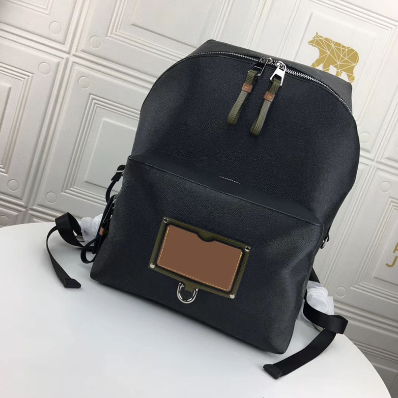 

M45218 DISCOVERY backpack leather men travel bags fashion classic zipper backpacks canvas large capacity mountaineering sport bag, Yellow