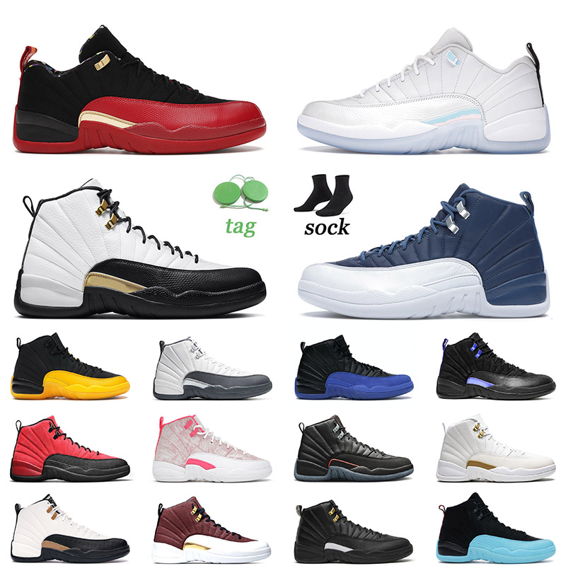 

Low 12 12s XII Jumpman Mens Women Basketball Shoes Easter Royalty Indigo University Gold FIBA Game Royal Black Dark Grey Gym Red Taxi Trainers Sneakers Size 13, C22 gym red 40-47