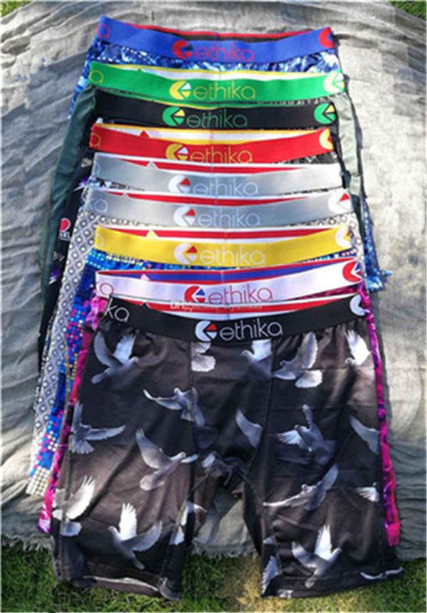 Random styles Ethika Men&#039;s boxer underwear sports hip hop Handsome Beach underwear skateboard street fashion quick dry-image-703400304
