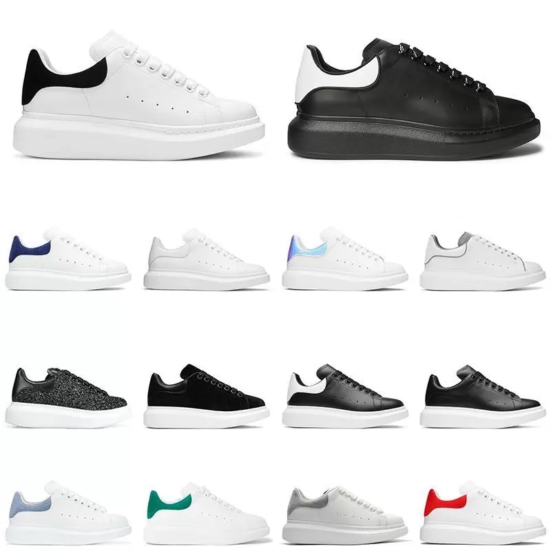 

2022 Tops quality Pls try to test quality Fashion Men Shoe Women Designer Leather Lace Up Platform Oversized Sole Sneakers alexander Luxury velvet suede Casual with, 29