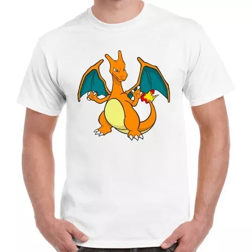 

Charizard Charmeleon Funny Men Women Retro Vintage Unisex T Shirt 2880, White;black