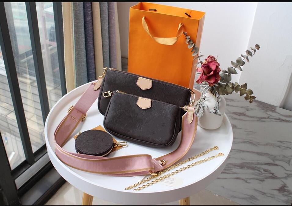 

Code women handbags Multi pochette accessoires Designer bag purses luxurys handbag favorite mini 3pcs