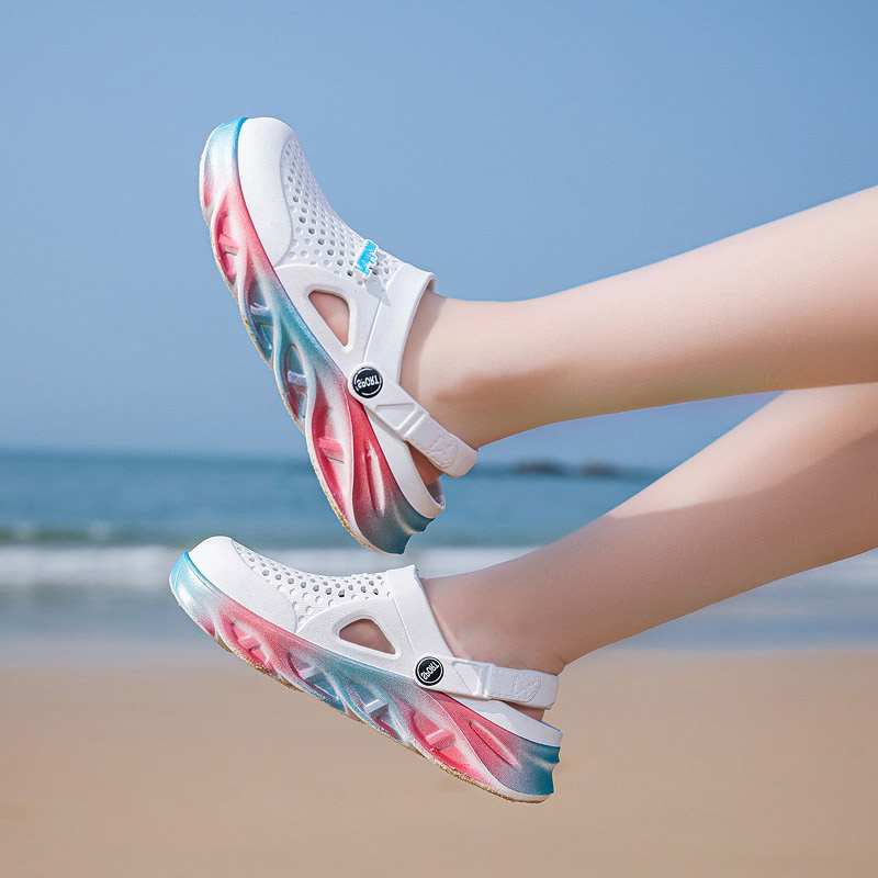 

Classic Men Womens Trainers Sports Size Cross-border Summer Slippers Thick-soled Beach Shoes Couple Hole Shoe Outdoors Baotou Sandals Code:25LL-7790, 52659