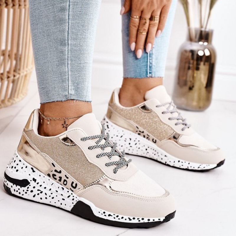 

fashion womens vulcanize shoes leopard print sneakers women shoes outdoor sports new casual ladies plus size running shoes mmm, Black;white