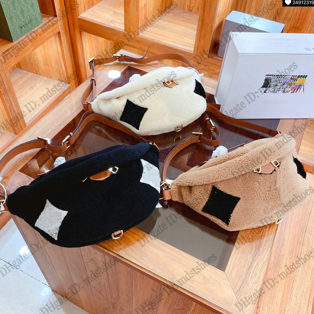 

Teddy Fleece Bumbag Fur Bum bag Men Womens Designer Luxurys Fanny Pack Waist Belt Pouch Shearling Cross Body Chest Bags