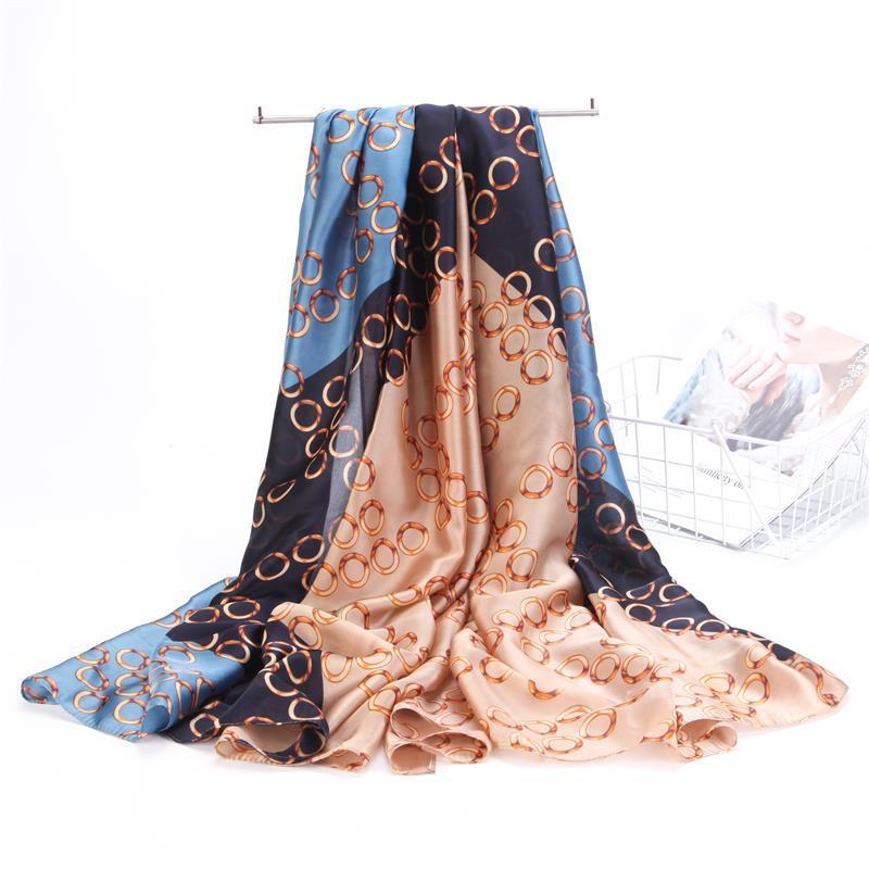 

Scarves Luxury Lady Stylish Pashmina Long Scarf High-quality Silk Printed Bandana Soft Bufanda Women Shawls Wraps
