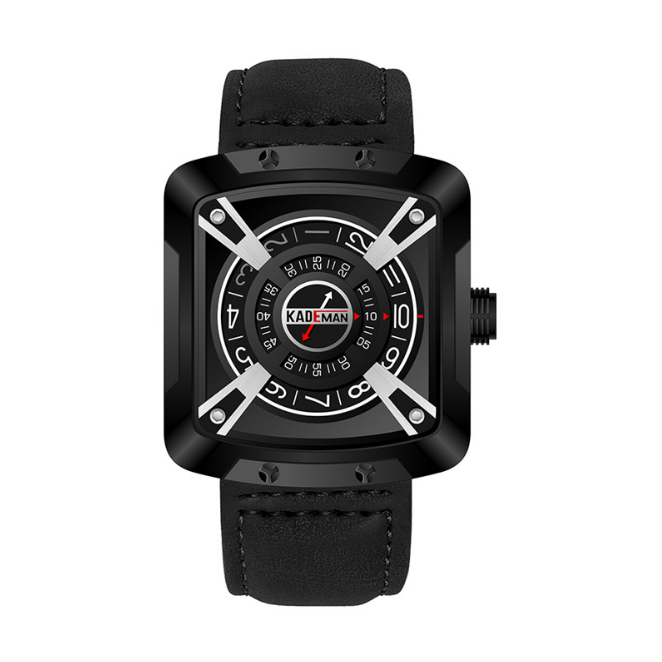 

KADEMAN 612 Square Mens Watches Amazing Looking Sport Life Waterproof Masculine Wrist Watch With Comfortable Strap Great Creative Gifts For Friends