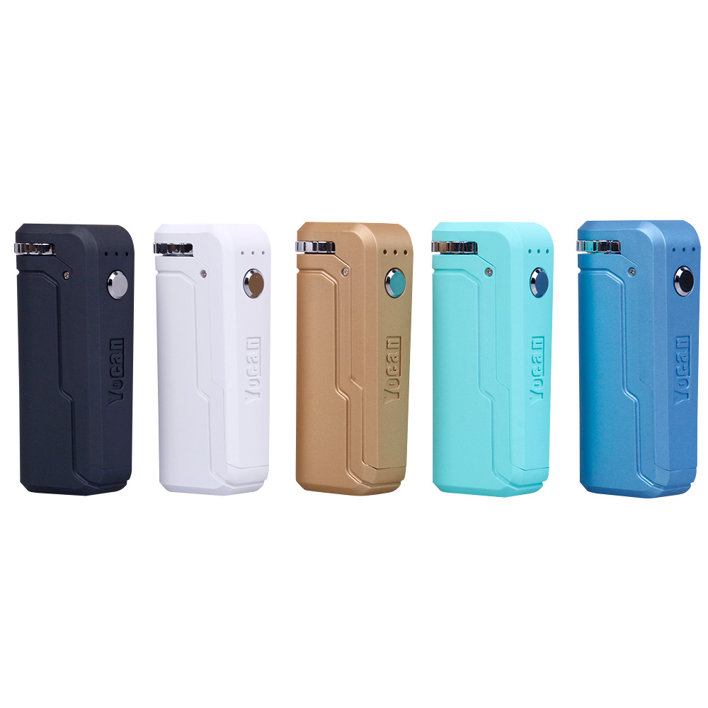 

Yocan UNI Mod Preheat Battery 650 mAh Voltage Adjustable E Cigarette Fit 510 Cartridges Carts with Micro USB Charger VV Battey