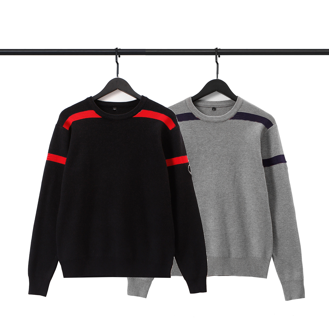 

2021 designer men's sweater brand autumn casual pullover men solid color