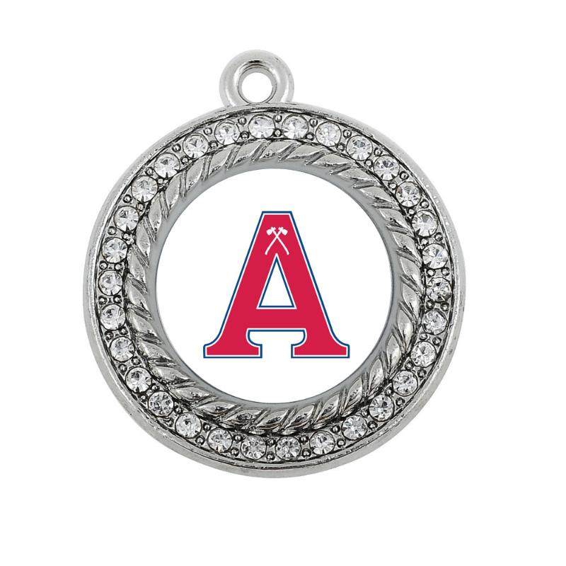 

Charms Atlantic University Acadia Axemen CHARM ANTIQUE SILVER PLATED CRYSTAL JEWJLRY, Bronze;silver