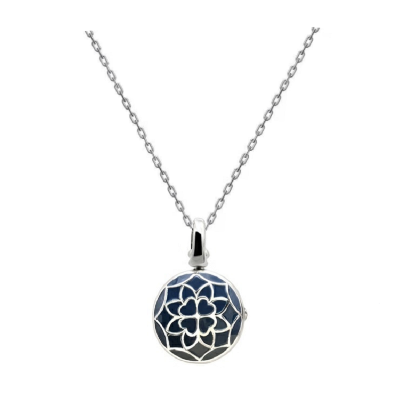 

Pendant Necklaces 2021 Fashionable And Elegant Style Enamel Blue Can Insert Pos Gift Necklace