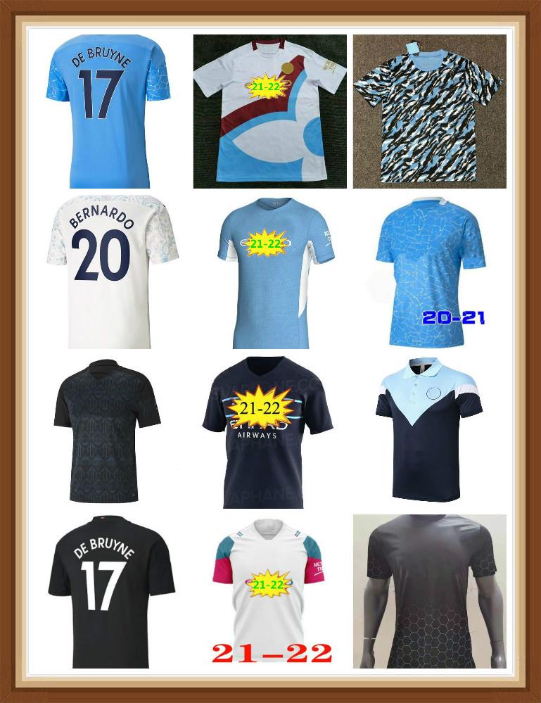 

20212021 2022 Manchester third soccer jersey 20 21 22 G. JESUS city black STERLING FERRAN DE BRUYNE KUN AGUERO football shirts MAN blue unif, Black;yellow