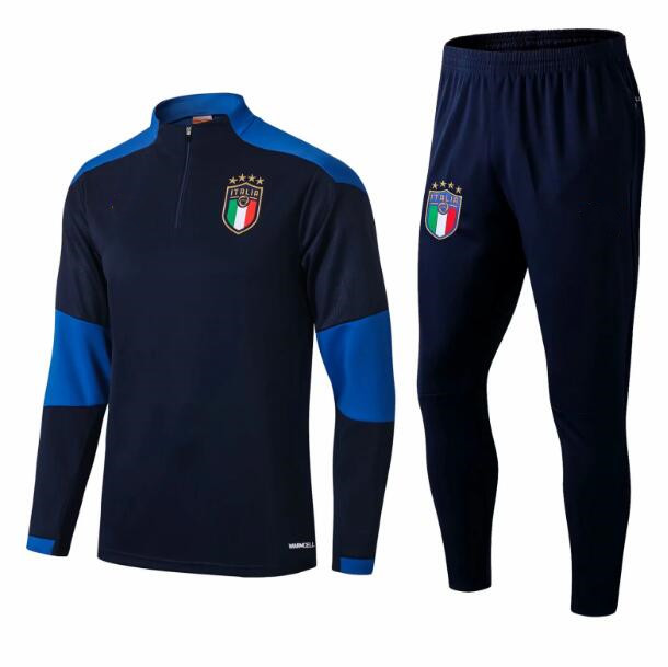

2020 Italy survetement jacket Training suit soccer tracksuits 2021 Italia tracksuit football jacket tracksuit set, Black