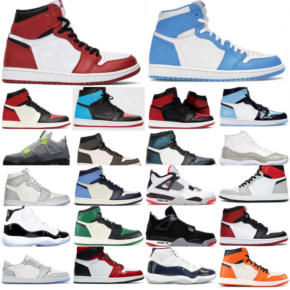 

1 1s Jumpman Men Basketball Shoes Designer Sneakers Running Shoe Sports Torch Hare Game Royal Pine Green Court with Box 7pzn3, Camouflage