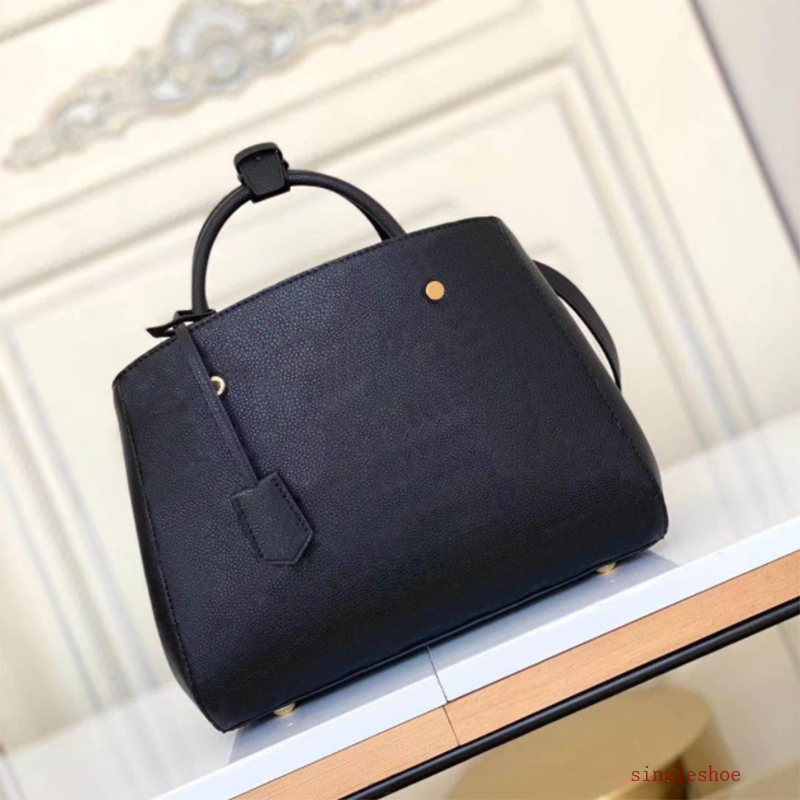 

Womens MM BAG BB Business Dust Fashion MONTAIGNE Cross M42746 Handbag Embossed Body Shoulder Tote Handle Purse Leather M41048, 01