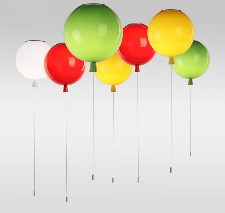 

Ceiling Lights Colorful Balloon Acrylic Lights, 6 Colors E27 Luminarias Plafonnier Lamparas De Techo For Children's Room Cozy Lamp
