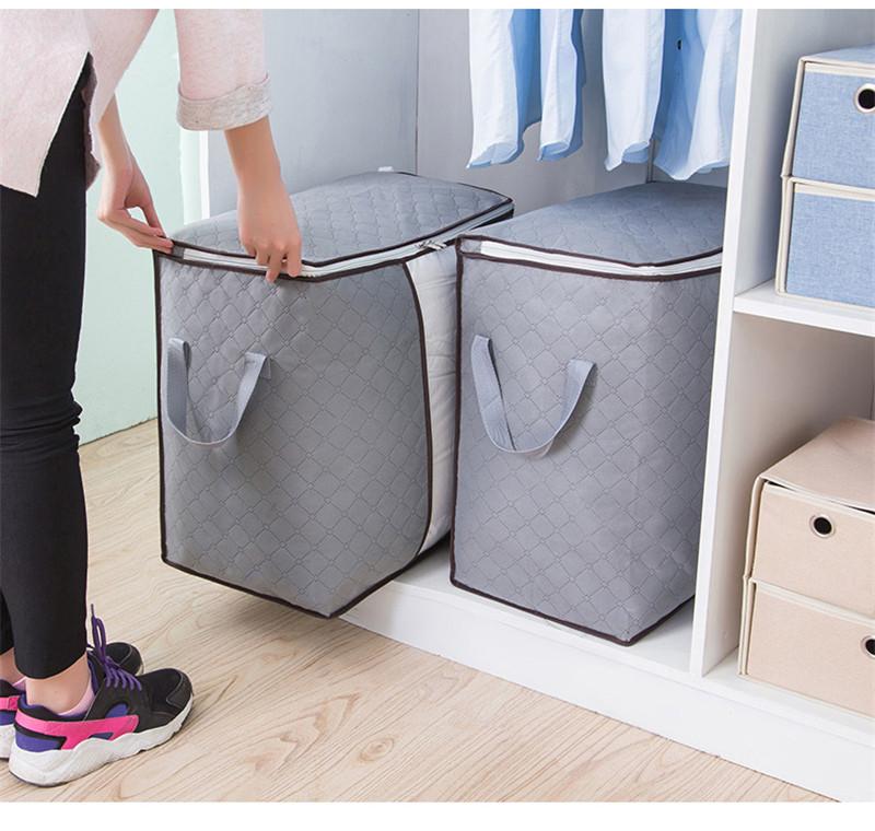 

Clothing & Wardrobe Storage Quilt Bag Collapsible Plus Size Comforter Container Home Organizer Blanket