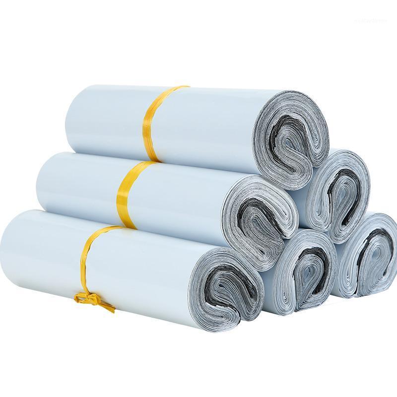 

Storage Bags 50pcs/Lots White Courier Bag Express Envelope Mail Mailing Self Adhesive Seal Plastic Packaging Pouch