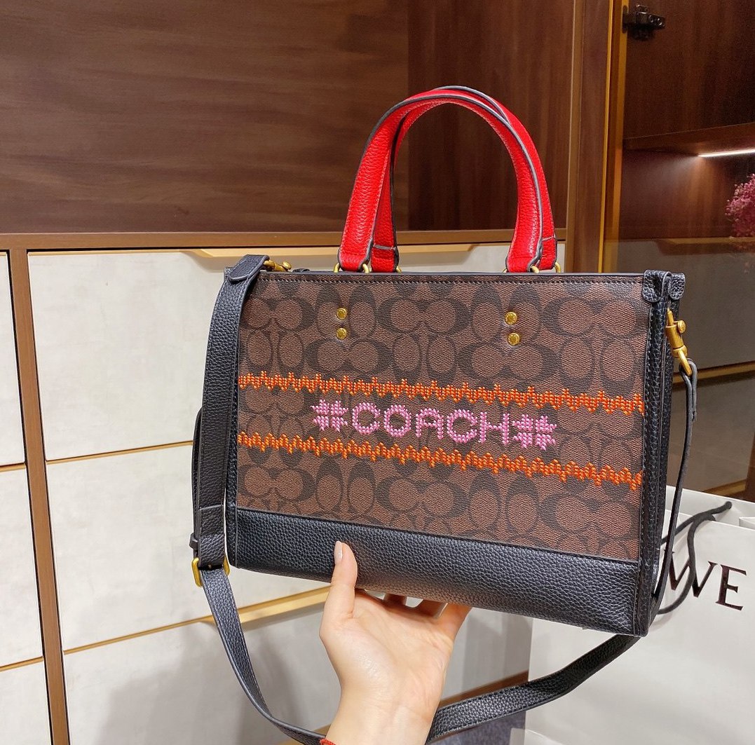 

leather bag luxurys women bags tote handbag designers capacity soft fashion handbags with 2021 brang logo -l2779, Red;black