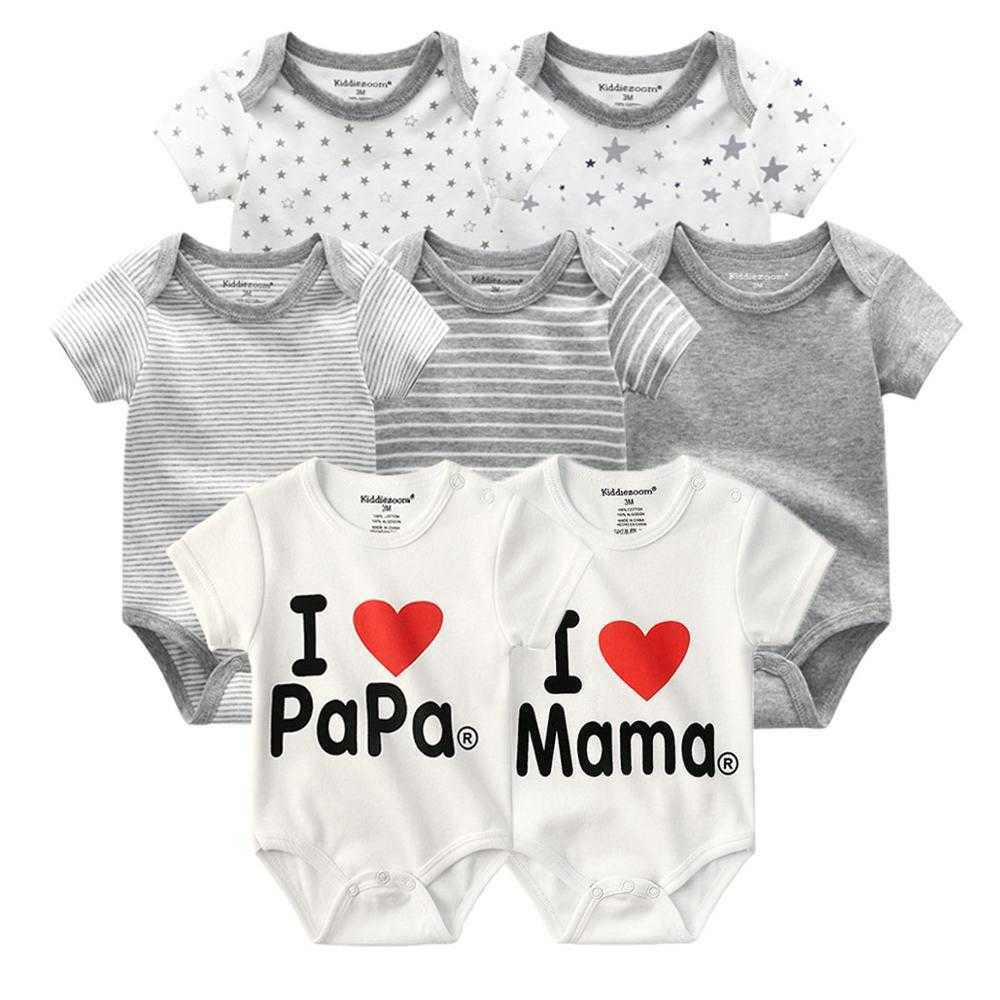 

Unisex Baby Rompers 100% Cotton Infant Body Short Sleeve Clothing Cartoon Printed Roupas De Baby Boy Girl clothes 210722, Bds7303