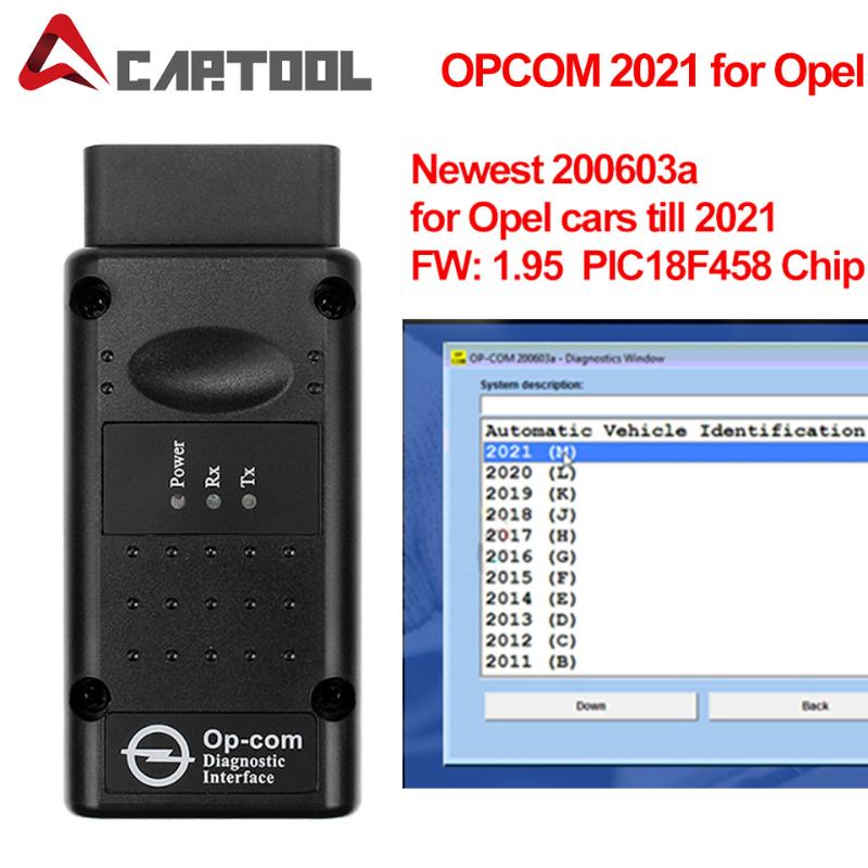 

Code Readers & Scan Tools OPCOM 2021 200603a With PIC18F458 FTDI Chip Obd2 Car Diagnostic Scanner For OPCAN BUS Can Be Flash Update