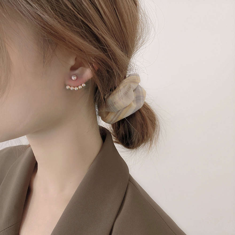 

earrings 925 silver needle Anna with Korean version East Gate pearl earrings for women, Golden