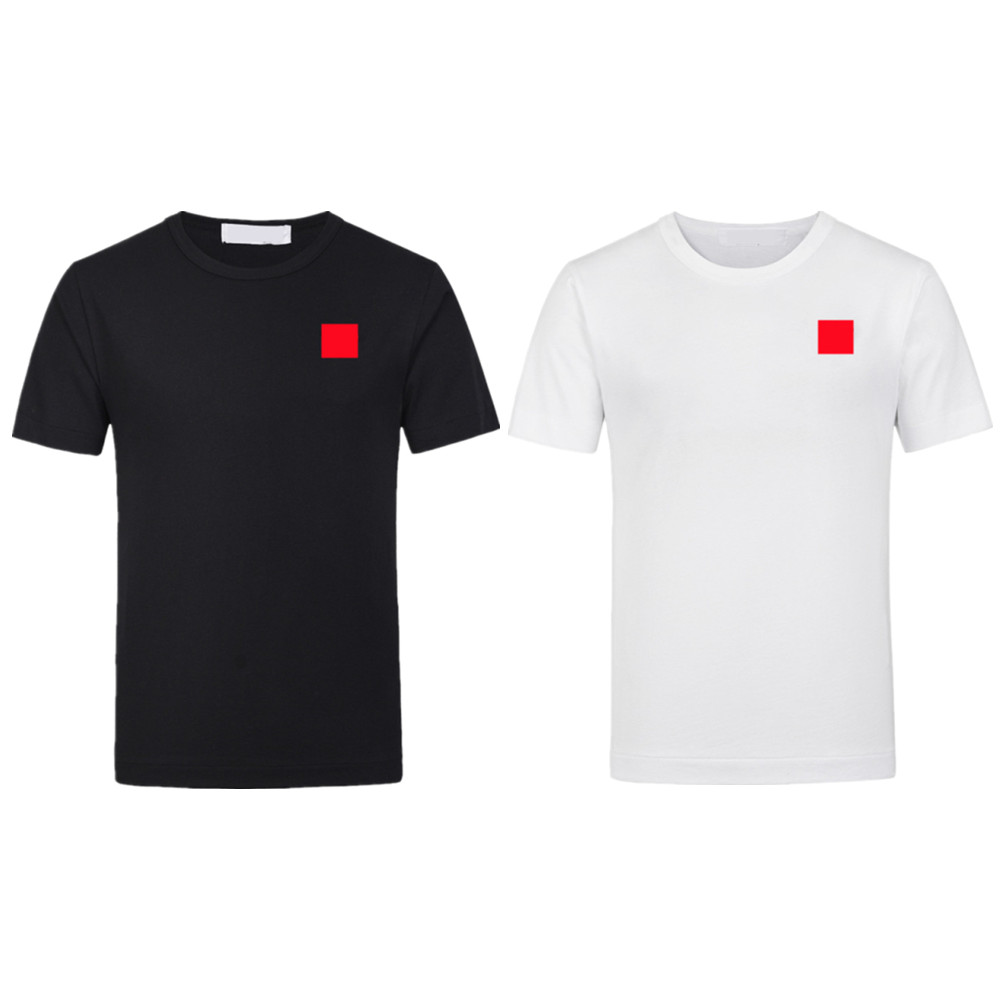 

Fashion Men Designer Play T Shirt High Quanlity Red Heart Shirt Commes Casual Women Shirts Des Badge Garcons Cotton Embroidery Short Sleeve, White;black