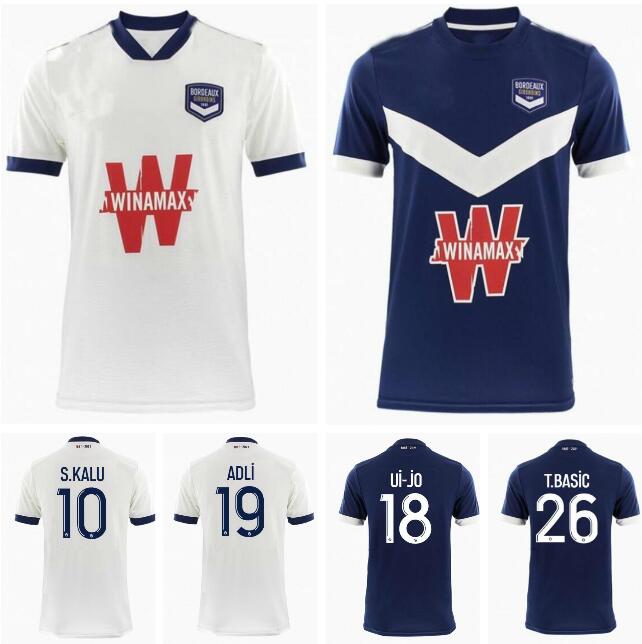 

21 22 FC Girondins Bordeaux soccer jerseys home away ADLI 19 BRIAND 7 OUDIN 28 S.KALU 10 T.BASIC 26 2021 2022 JERSEY FOOTBALL SHIRTS