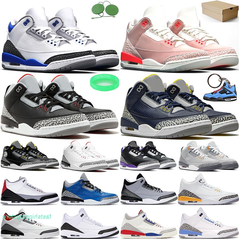 

Racer 3s Cool Basketball jumpman shoes Blue Rust Pink Michigan Sports White Fire Red Cement Grey 3 UNC Trainers Mens Black Sneaker Wvbtn