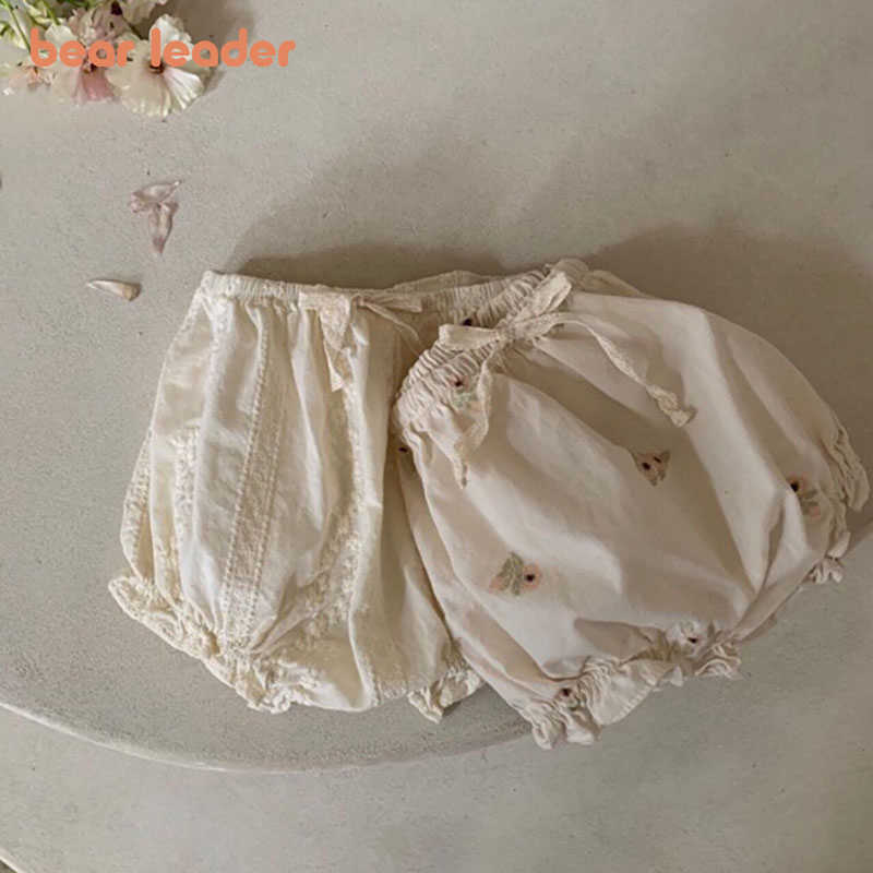 

Bear Leader Baby Girls Summer Casual Loose Pants Fashion Toddler Floral Shorts For Infant Kids Korean Style Clothing 0-2Y 210708, Ah3648white