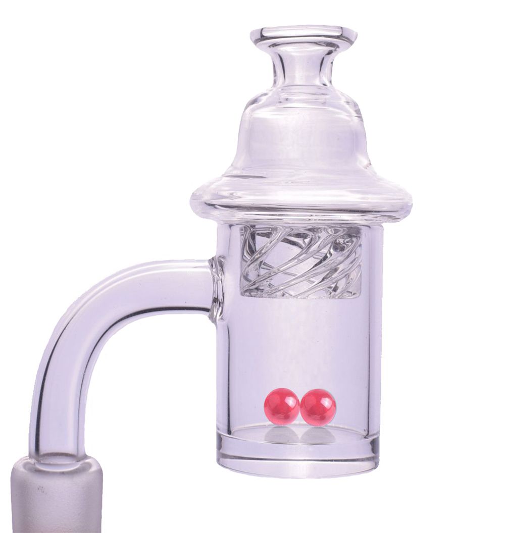 

Fast Delivery! 5mm Bottom Smoking 14mm male Quartz Banger Nail with Colored UFO Glass Bubble Spinning Carb Cap and ruby Terp Pearl for Dab Rig Bong