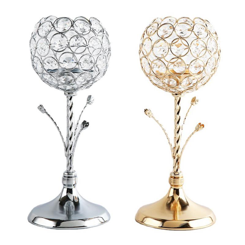 

Candle Holders Crystal Candlesticks For Home Wedding Room Decoration Party Table Bookshelf