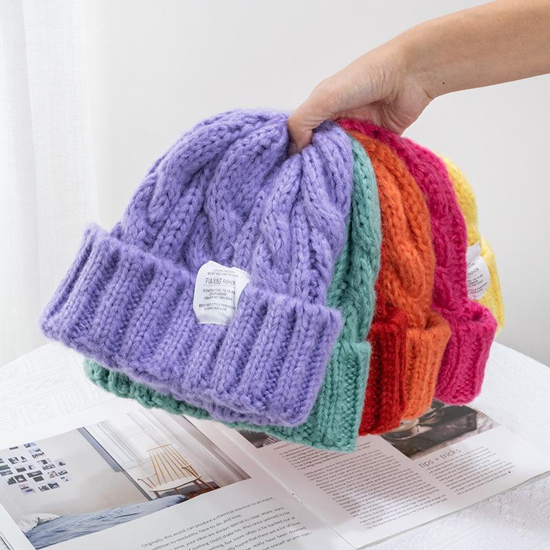 

Berets 2021 Latest Colorful Fashion Woolen Hats Men Beanies Warm Ski