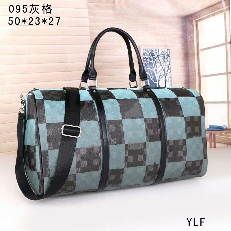 

YQ 2021 fashion designer handbags men women travel outdoor duffle bag, PU leather luggage Deluxe handbag large capacity sport bags 50CM