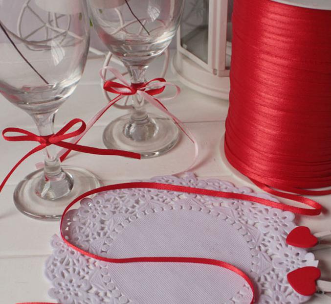 

2021 1/8"(3mm) Satin Ribbon Wedding Party Craft Sewing Decorations (1 Roll 880yds), Pink